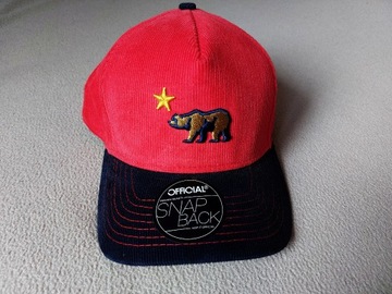 Czapka snapback Official California sztruks nowa