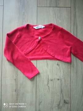 H&M sweter bolerko brokat 98-104 2-4