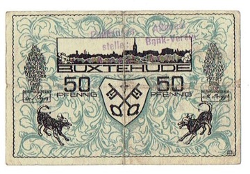 Notgeld, 50 FENIGÓW 1920 / Buxtehude 