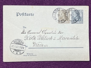 1 karta pocztowa 1907 r