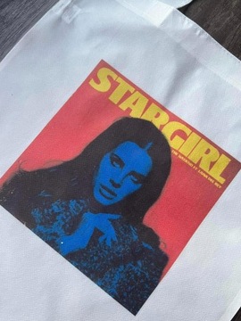 biała torba tote bag z napisem Lana Del Rey