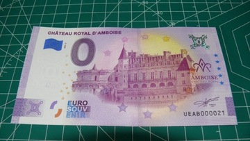 Banknot 0 Euro Chateau Royal D'Ambois 2022-3 Nr 21