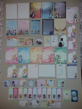 Sailor Moon zestaw 100 karteczek z lat 90