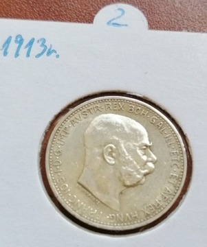 1 korona ag. 1913 r. FRANCISZEK JOZEF nr. 2