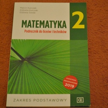 Matematyka 2 Podręcznik ZP LO Pazdro