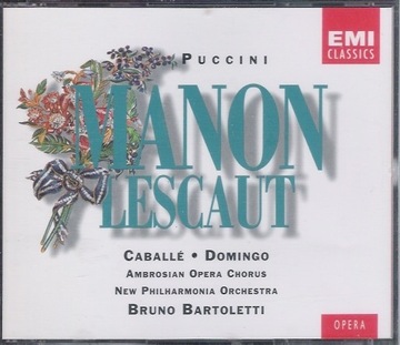 Puccini MANON LESCAUT Domingo Caballe 2CD