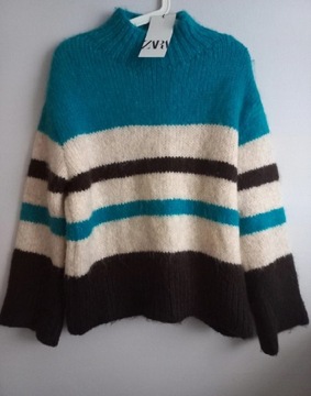 Zara gruby sweter damski r.S/M