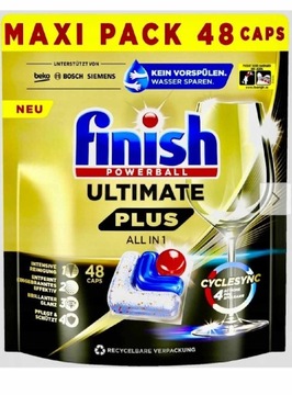 Finish Ultimate Plus All in 1 48szt z Niemiec DE