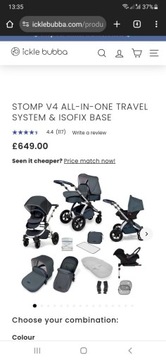 Ickle Bubba Stomp V4 Special Edition Travel System