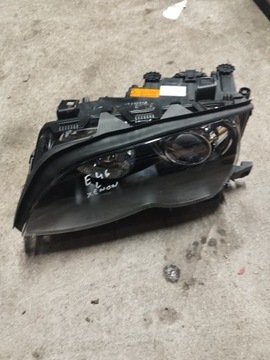 BMW 3 E46 lampa przednia przód Xenon lewa 