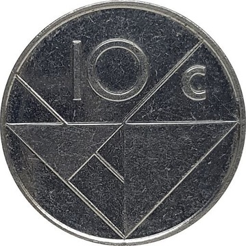Aruba 10 cents 1995, KM#2