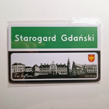 Magnes na lodówkę Starogard Gdański znak