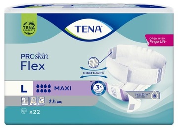 Pieluchomajtki TENA Flex Maxi L 22 szt