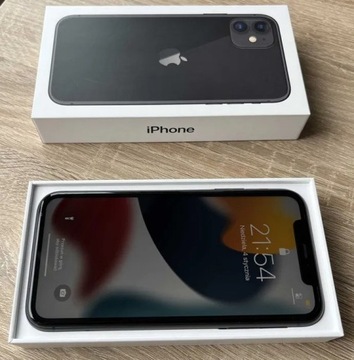 Telefon Iphone 11 64GB czarny nowy + gratisy