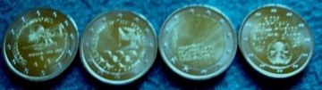 2 euro,Portugalia ,zestaw 4 monet