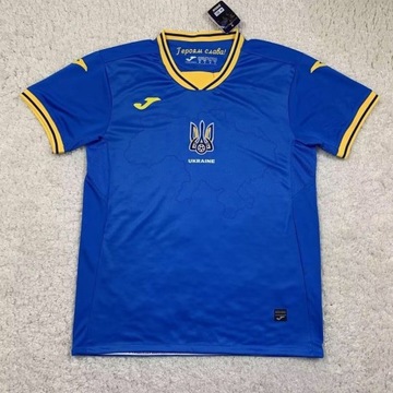 Koszulka reprezentacji Ukrainy rozm. S-XXL niebieska Euro2024