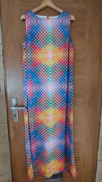 Sukienka maxi długa letnia wzór asos 42/44 XL/XXL