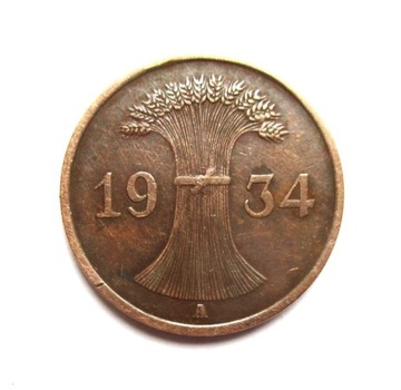 1 Pfennig 1934 r. A.  Niemcy