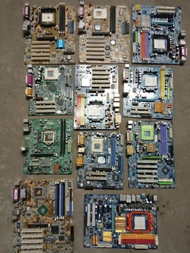 Złom komputerowy płyty główne karty pamięci 