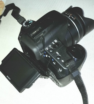 Lustrzanka cyfrowa Sony A300 plus 1.8/50mm SAM i zoom 18-70mm