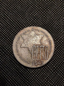5 marek Mark getto 1943 stara moneta Polska wykopki monet