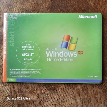 Oryginalny system WINDOWS XP 32-Bit version 2002r Acer Nowy! Nie otwierany