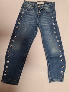 Spodnie jeansowe dziewczęce Zara r.116 