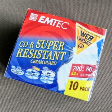 Płyty CD-R EMTEC 700MB (10-pak Jewel Case)