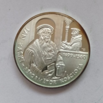 10zł 1999r, Jan Łaski, Mennicza