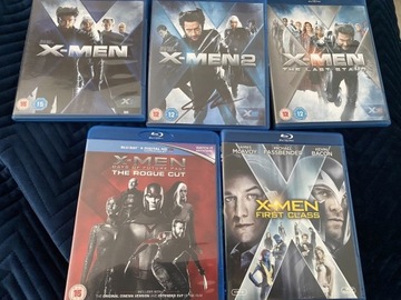 X-Men 5 części - bluray - brak pl