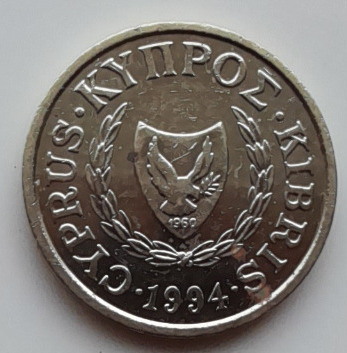 Cypr 1 cent, 1994