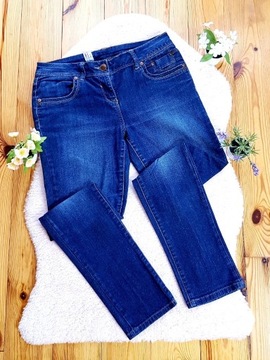 Jeansowe Spodnie Damskie - Szerokość w Pasie 40 cm