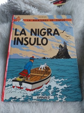 Komiks Przygody Tintina czarna wyspa 1987