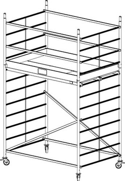 Rusztowanie aluminiowe KRAUSE ProTec XXL - 4,30m 