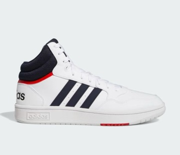 Buty sneakersy Adidas Hoops 3.0 Mid Białe 43 1/3