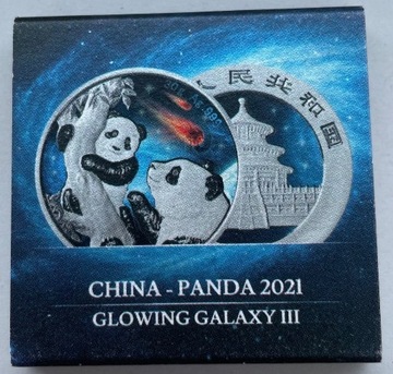 China Chińska Panda Glowing Galaxy III 2021 30 g