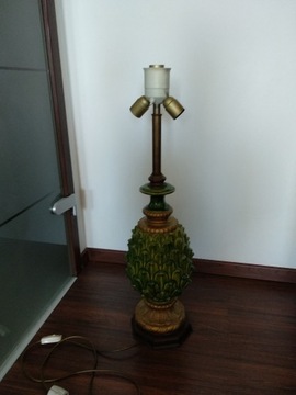 lampa ceramiczna 100 cm stara cudo antyk