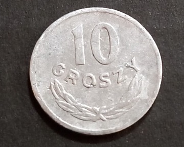 10 groszy z 1968 r. Obiegowa 