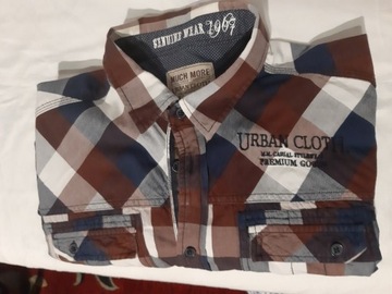 Koszula codz. casual Urban Cloth,krata,nowa,R - XL