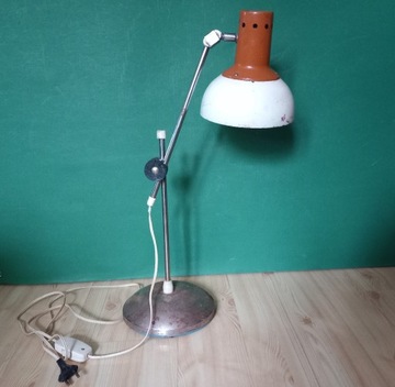 Lampa biurkowa PRL lata 60-te sprawna VINTAGE 