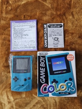 Nintendo Game Boy Color z Japonii komplet pudełko 