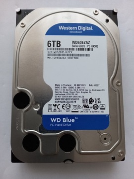 Dysk 6TB WD Blue WD60EZAZ SATA III 3,5" 5400 RPM