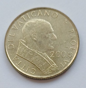 Watykan - Jan Paweł II - 200 lirów - 2001r.