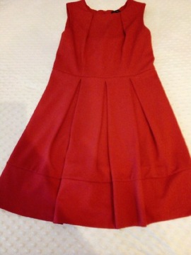 Sukienka, 38,czerwona,plisowana, wesele