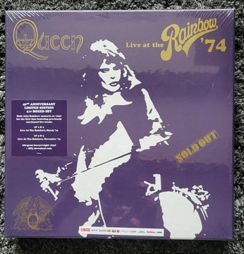 QUEEN - LIVE AT THE RAINBOW '74 - BOX 4LP