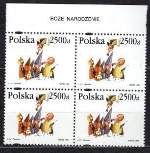 Fi. 3368 Boże Narodzenie (czwórka z napisem)