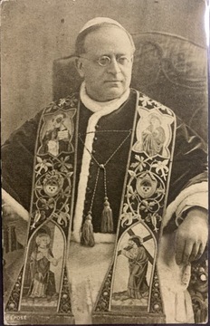 Stara Pocztówka Watykan Pius XI Papież Zdjęcie 