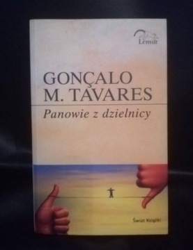Goncalo M. Tavares "Panowie z dzielnicy" 