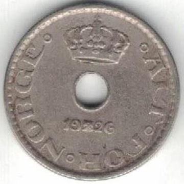Norwegia 10 ore 1926 15 mm 