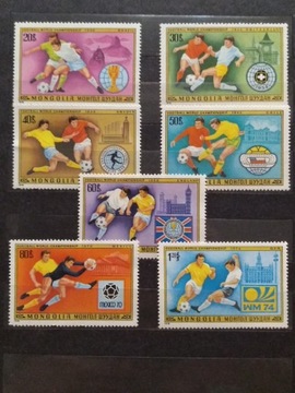 Znaczki Mongolia 1978 sport piłka nożna 